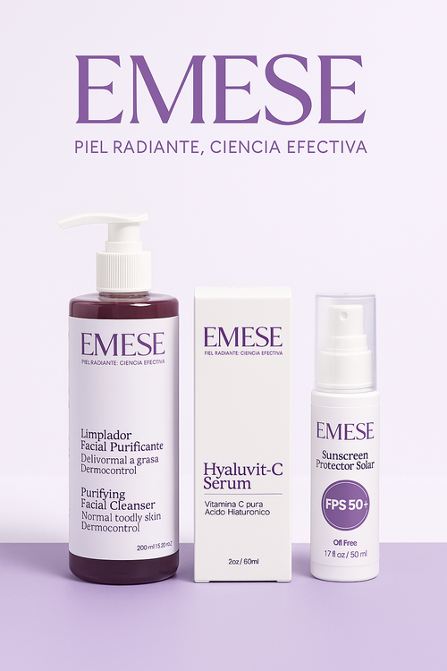 Combo piel radiante EMESE: 3 pasos que transforman.